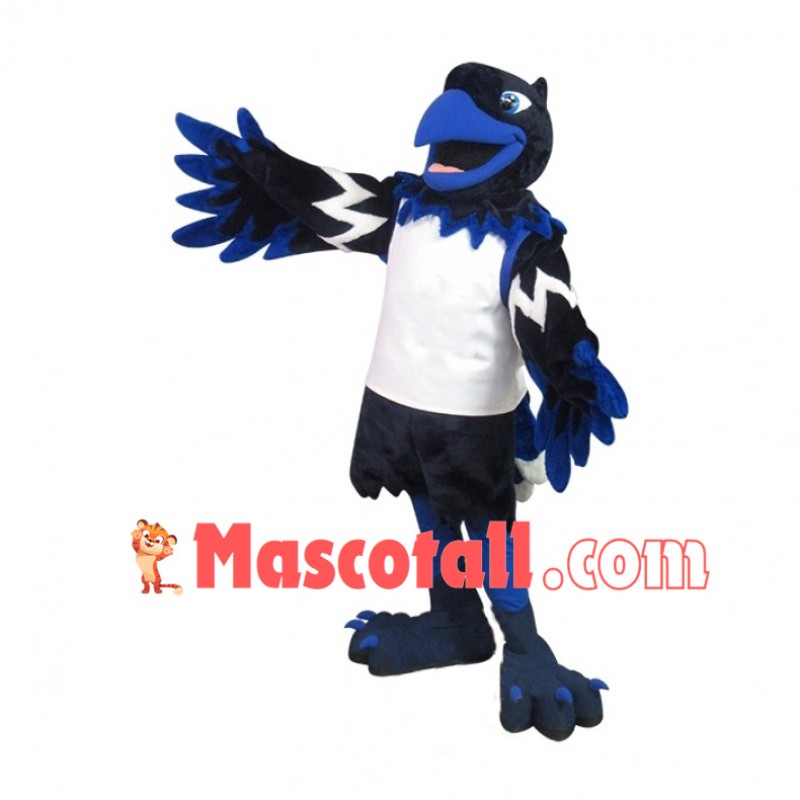 Black & Blue Phoenix High School Mascot Costume 