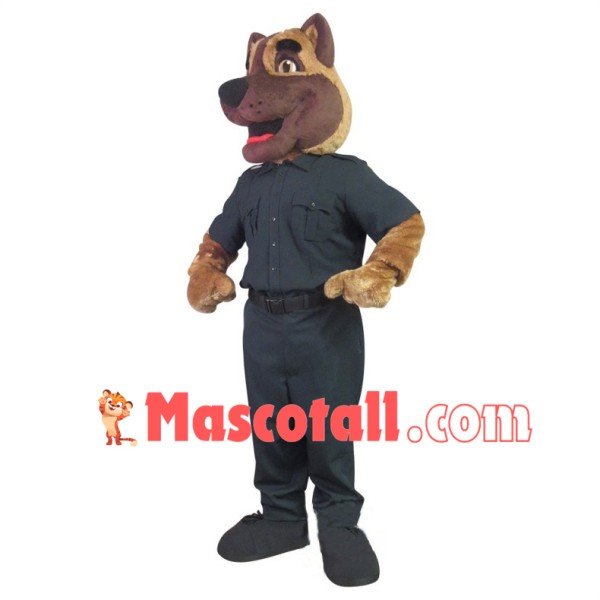 Lovely Police German Shepherd Dog Mascot Adult Costume 