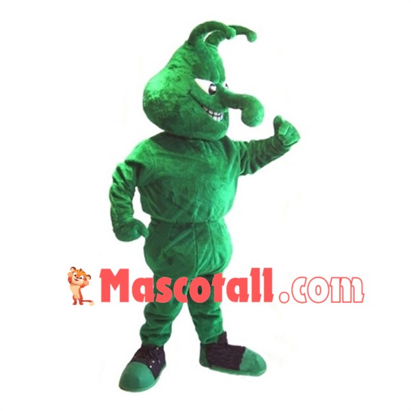 Green Boll Weevil Mascot Adult Costume	