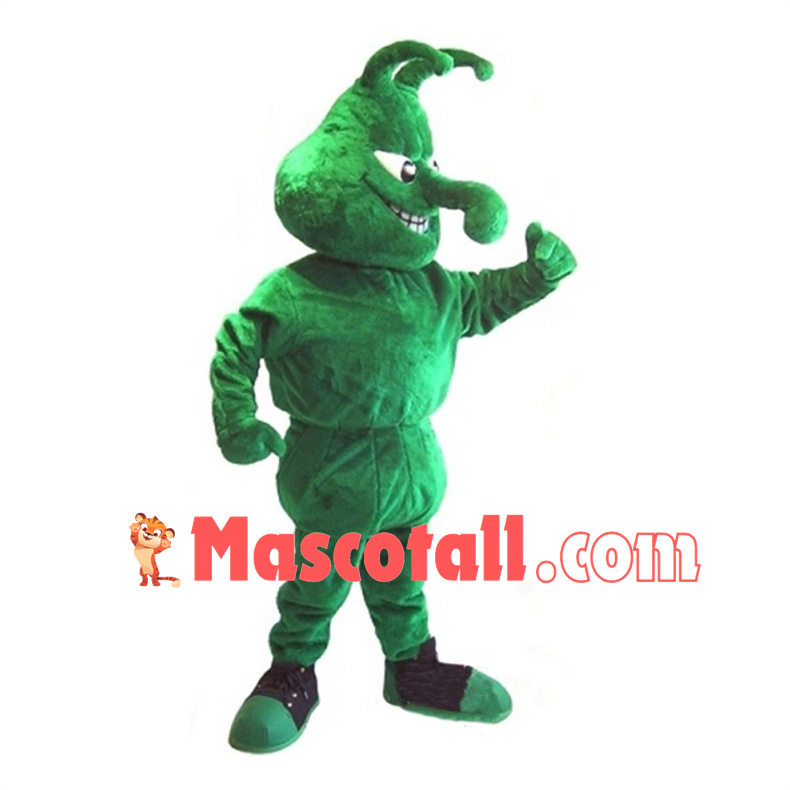 Green Boll Weevil Mascot Adult Costume	