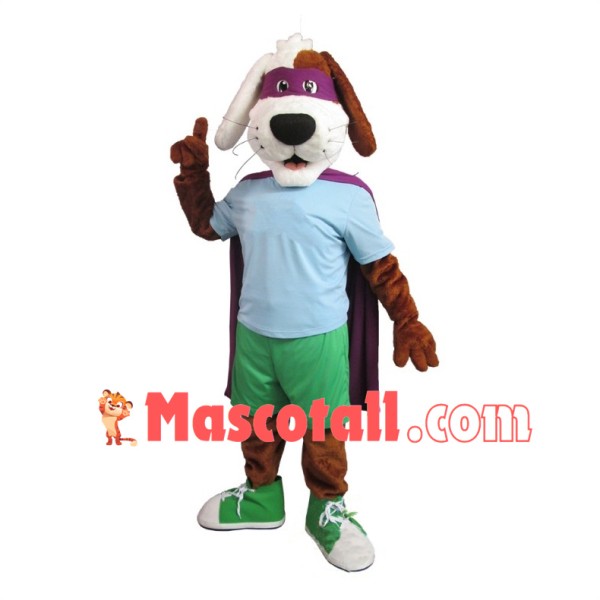 Lovely Superhero Max the Dog Mascot Costume 