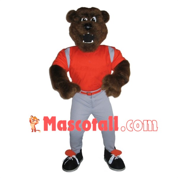 Howling Football Grizzly Mascot Costume	