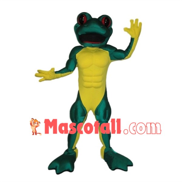 Power Frog Mascot Costume	