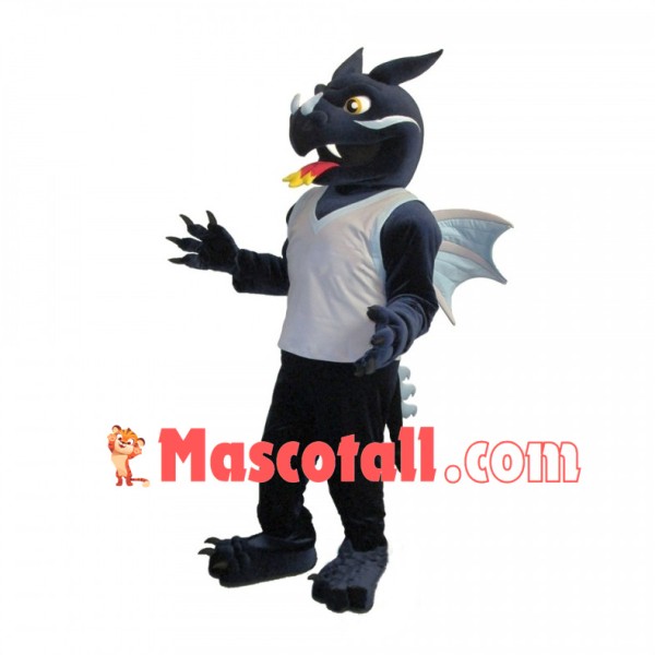 Black Dragon High School Mascot Costume	
