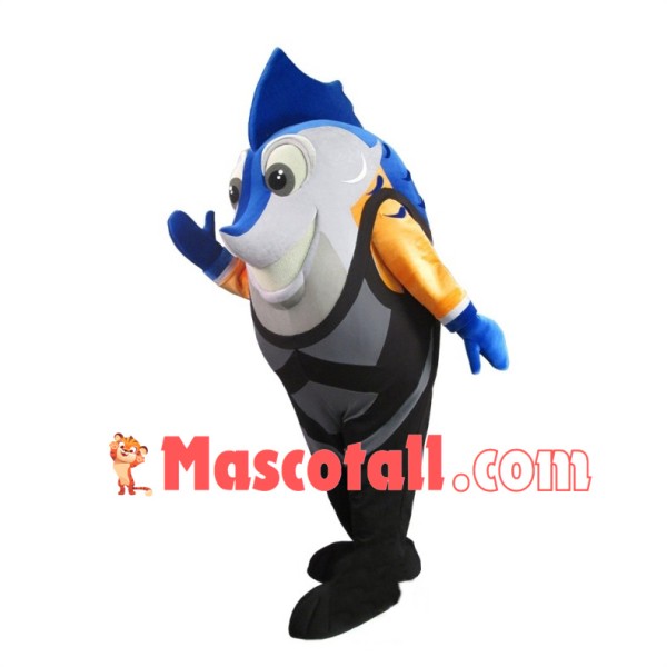 Swim Sailfish Mascot Costume 