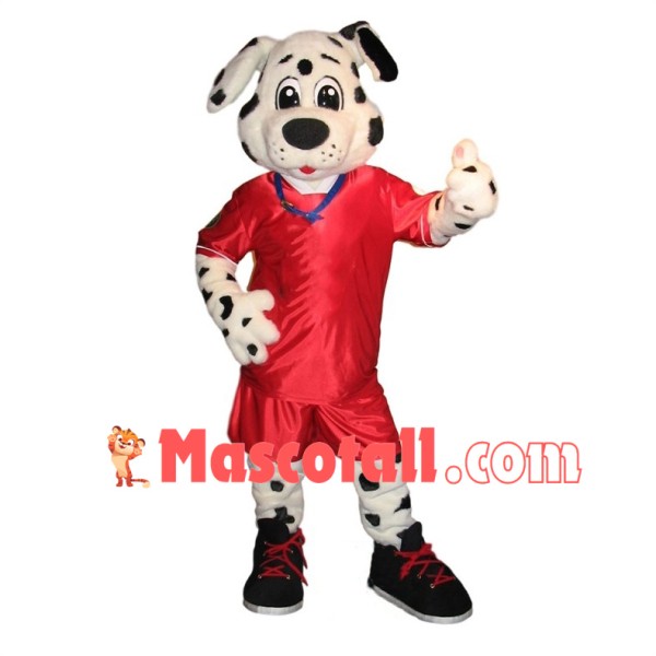 Soccer Dalmatian Mascot Costume	
