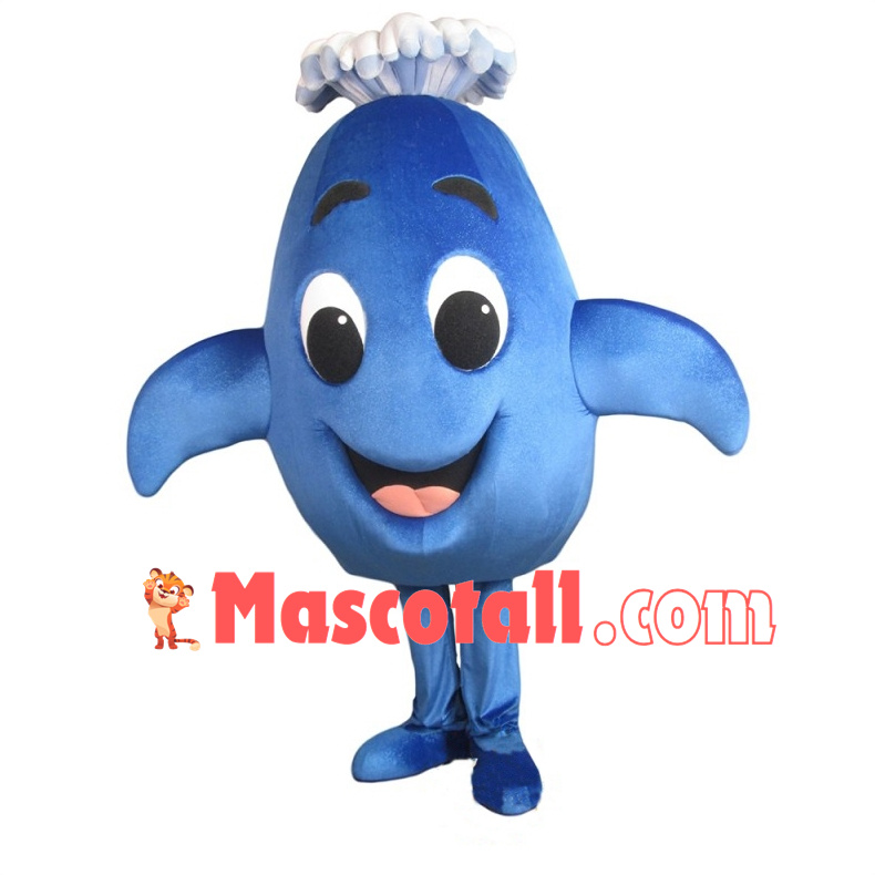 Cute Gracie the Whale School Mascot Costume 