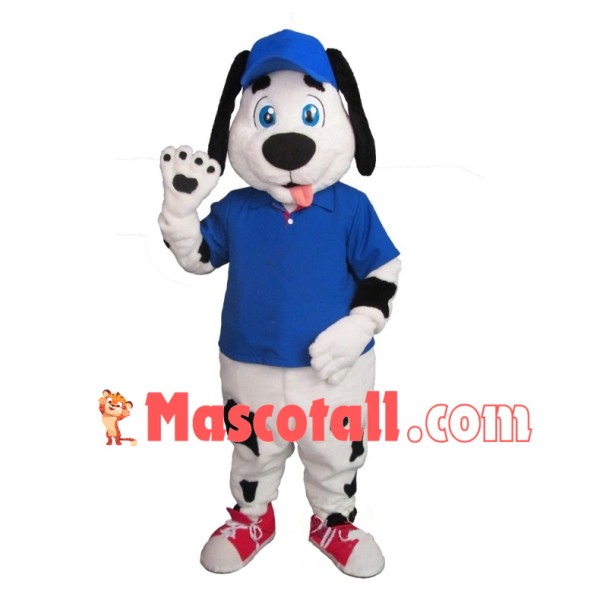 Lovely Spotted Dog Mascot Adult Costume 