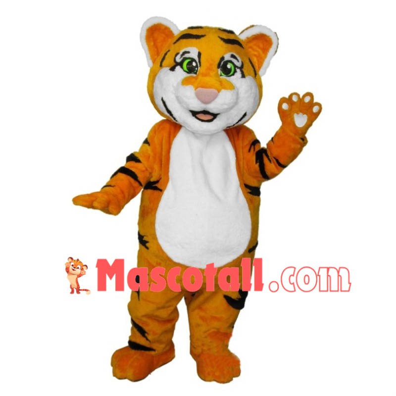 Cute Tiger Kitten Mascot Costume 