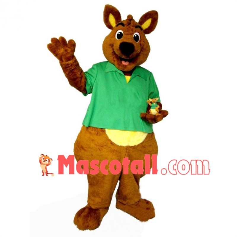 Lovely Brown Kirby Kangaroo Mascot Costume 