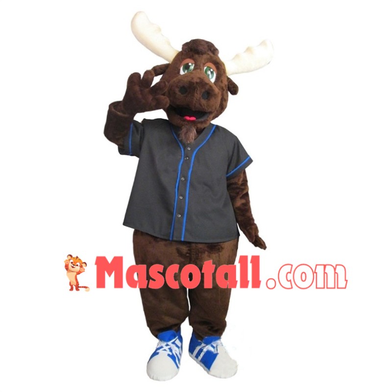 Lovely Baseball Moose Mascot Costume 