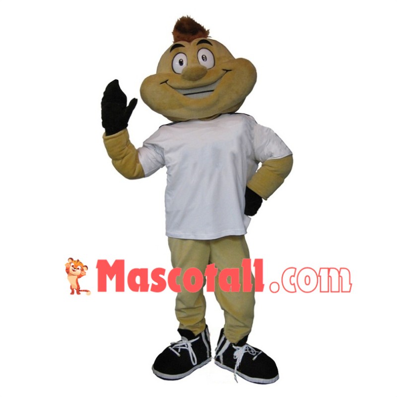 College Beige Scorpion Mascot Costume 