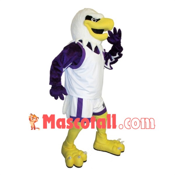 University Purple Eagle Mascot Costume 