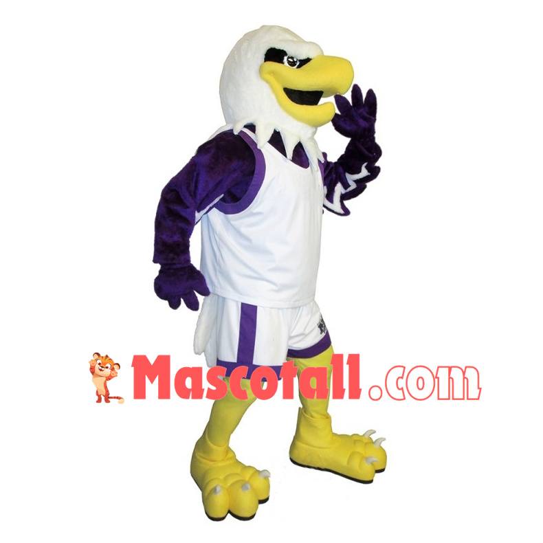 University Purple Eagle Mascot Costume 