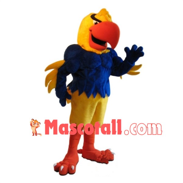 Power Parrot Mascot Adult Costume	