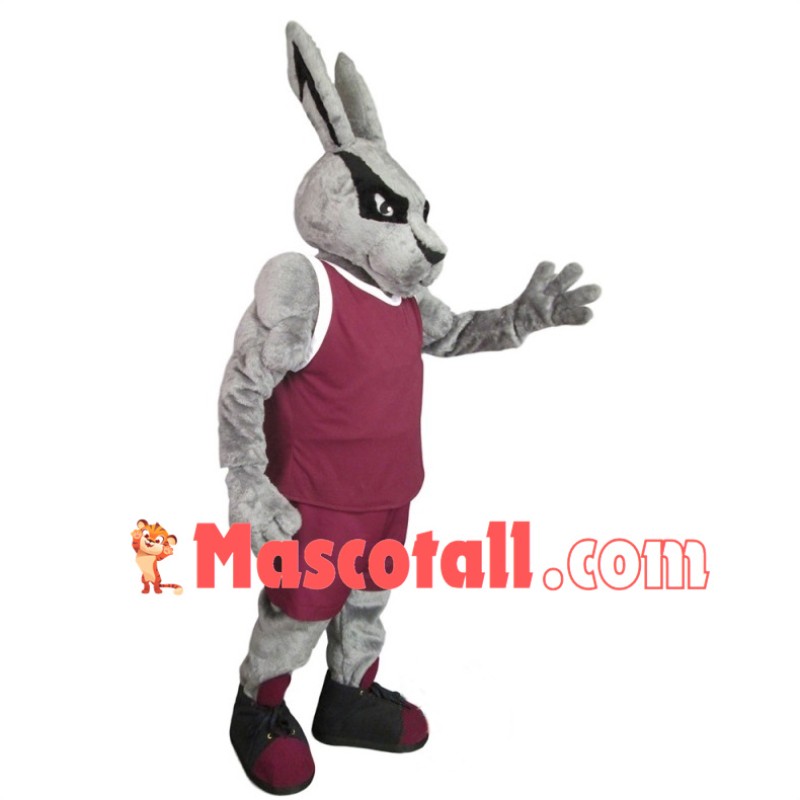 Power Gray Jackrabbits High School Mascot Costume	