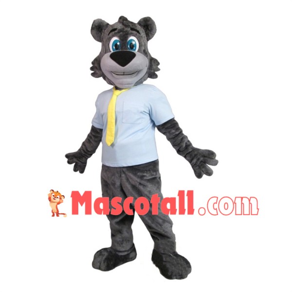 Grey Bear Mascot Costume	