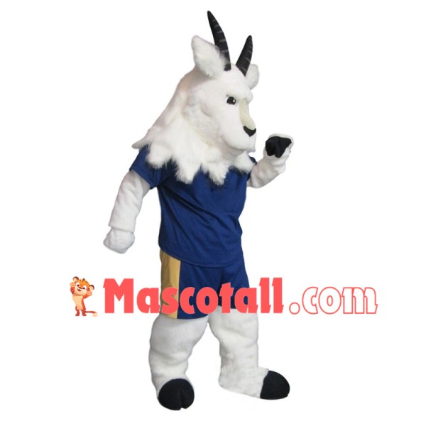 University White Goat Mascot Costume 