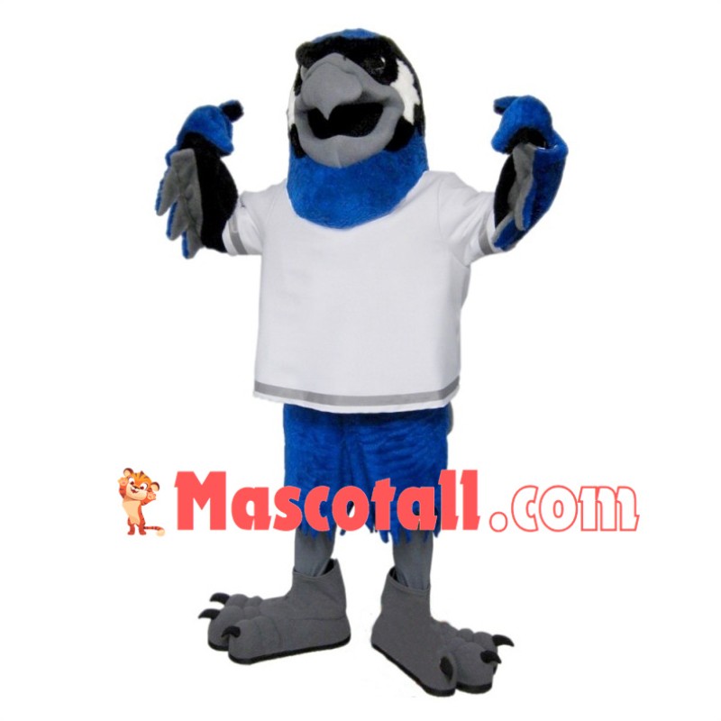 Blue Hawk School Mascot Costume	