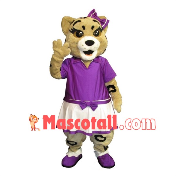Cute Penelope the Panther Cub Mascot Costume	