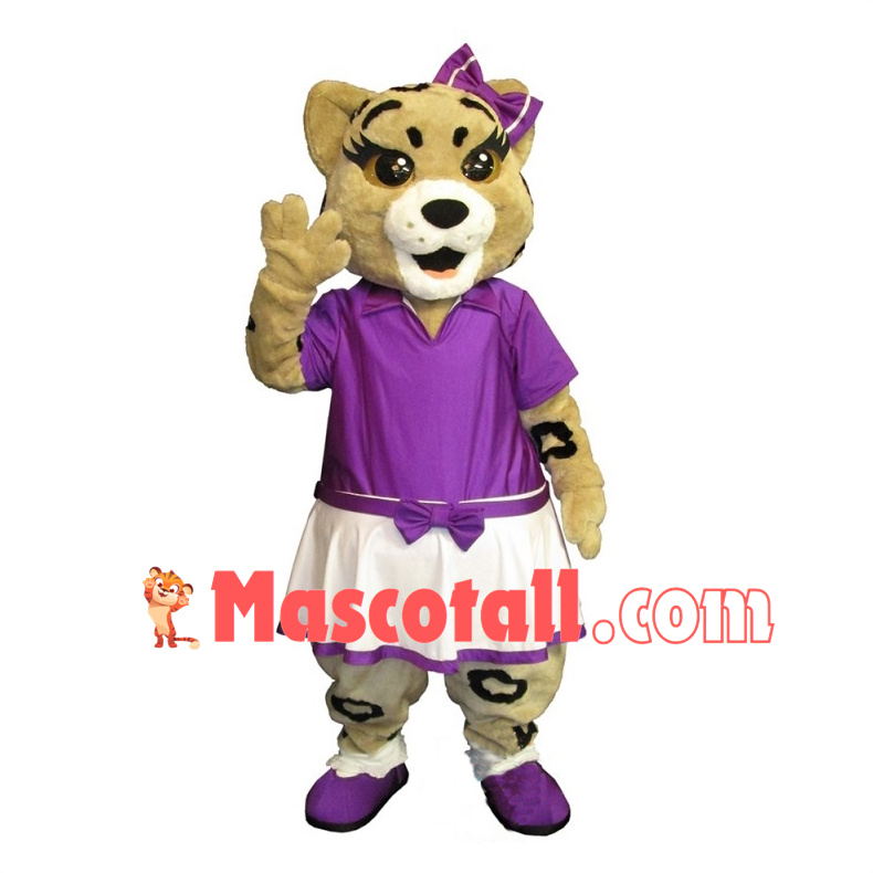 Cute Penelope the Panther Cub Mascot Costume	
