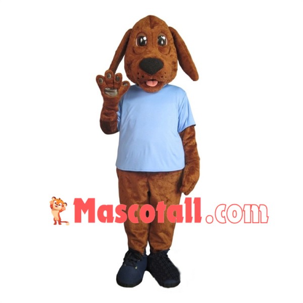Lovely Brown Hound Dog Mascot Adult Costume 