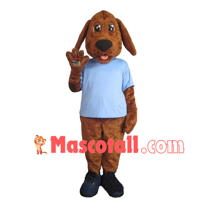 Lovely Brown Hound Dog Mascot Adult Costume 