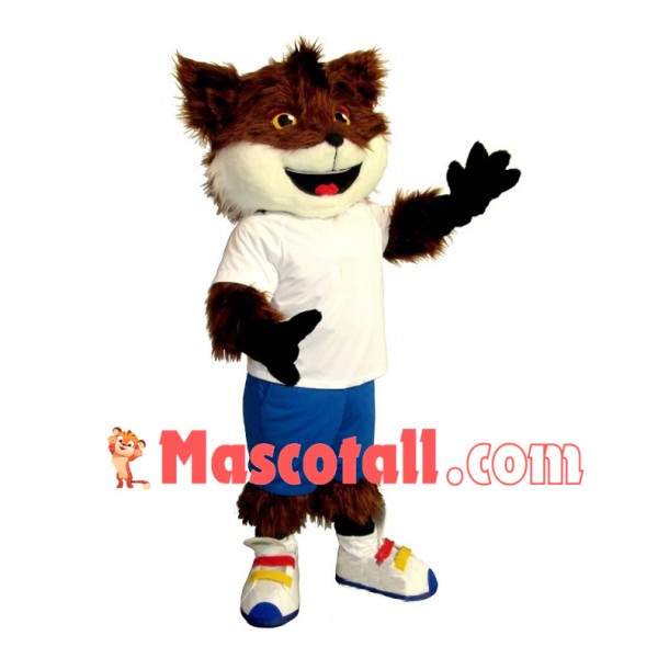 Happy Sport Fox Mascot Costume 