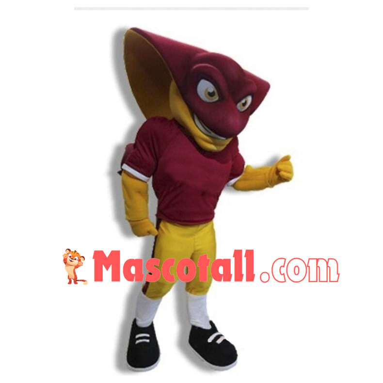 Power Fierce Red Stingray High School Mascot Costume 
