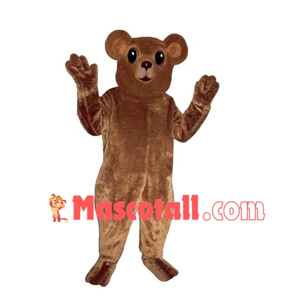Brown Bear Cub Mascot Adult Costume 