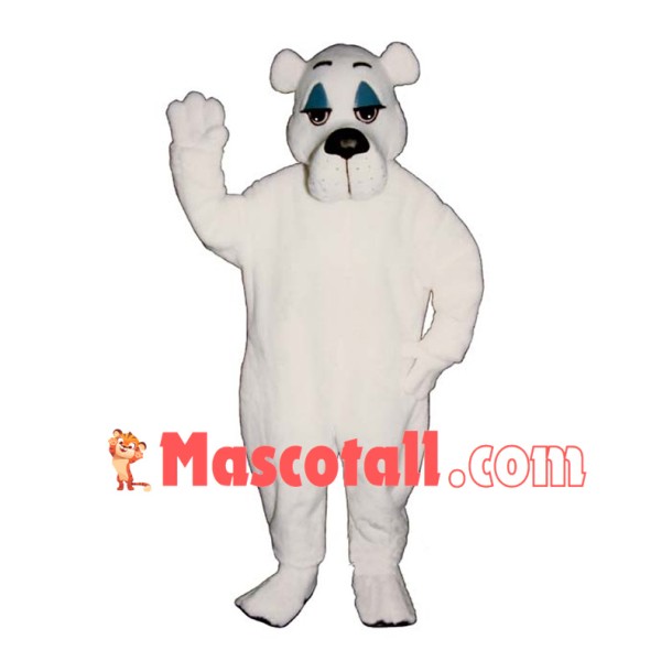Sleepy Polar Bear Mascot Costume