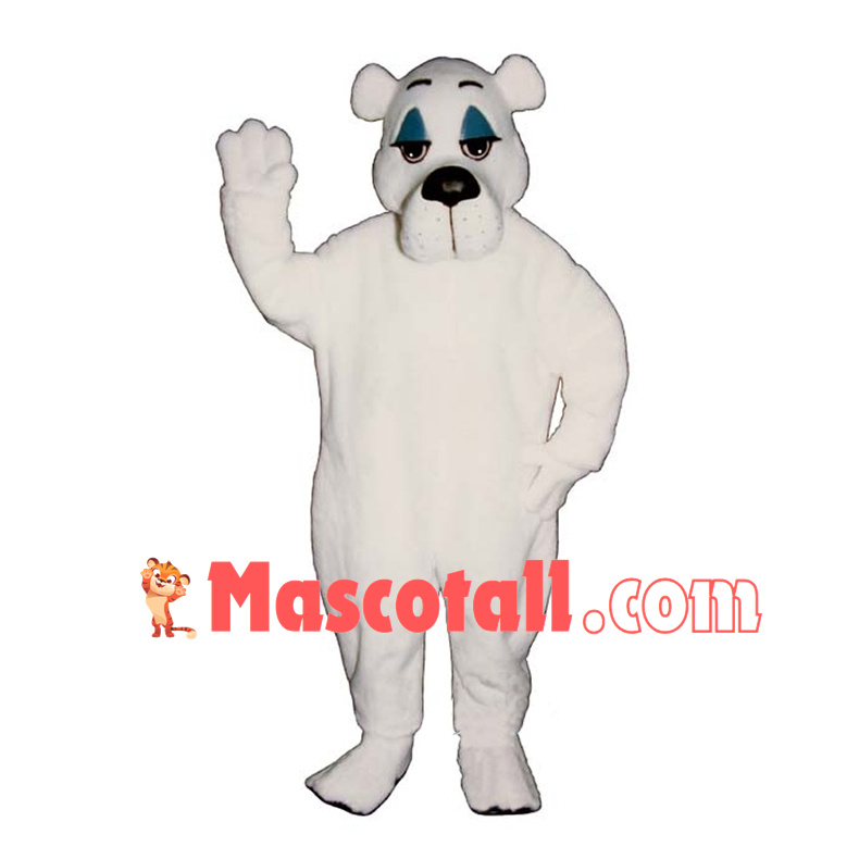 Sleepy Polar Bear Mascot Costume