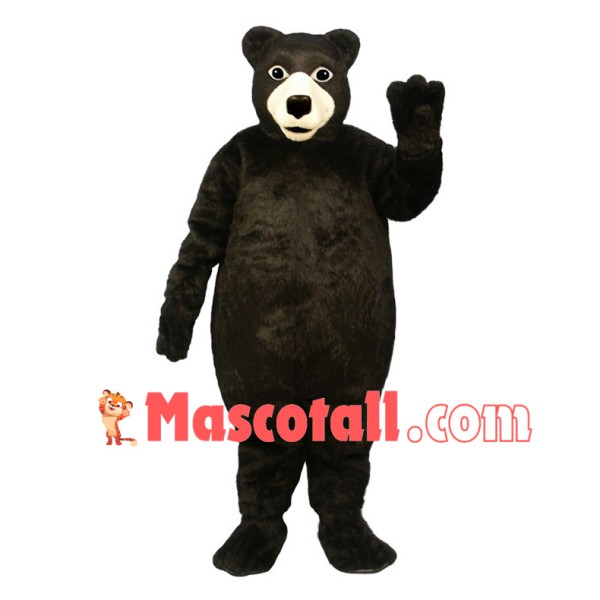Adult Plush Black Bear Mascot Costume