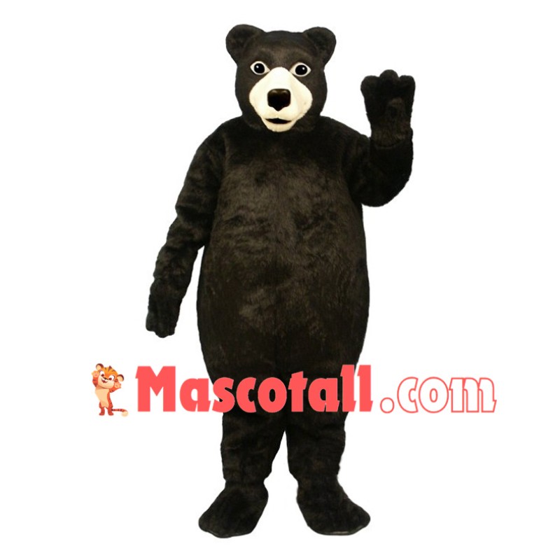 Adult Plush Black Bear Mascot Costume