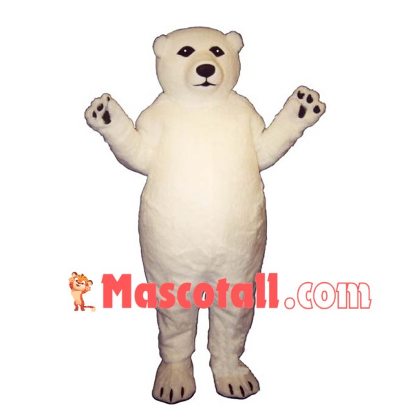 Fat Polar Bear Mascot Costume