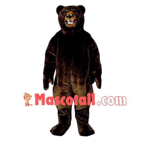 Fierce Adult Grizzly Bear Mascot Costume