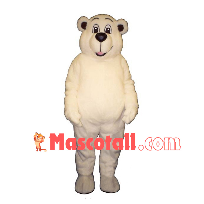 Johnnie Polar Bear Mascot Costume