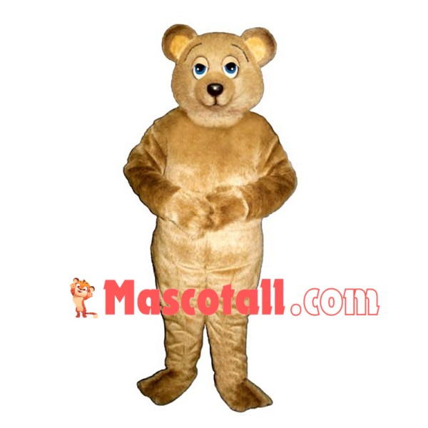 Lazy Beige Bear Mascot Costume