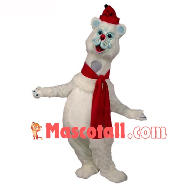 Giant Polar Bear Mascot Costume