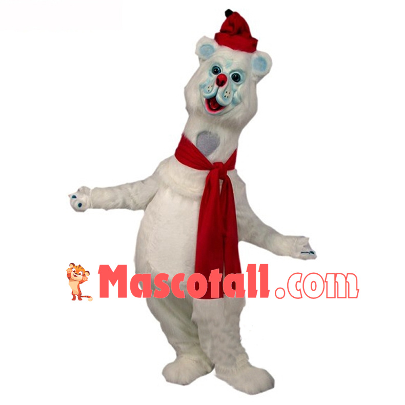 Giant Polar Bear Mascot Costume