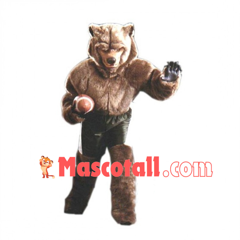 Sport Brown Bear Mascot Costume