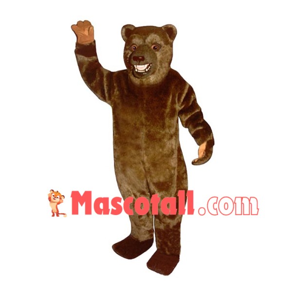 Growling Brown Bear Mascot Costume