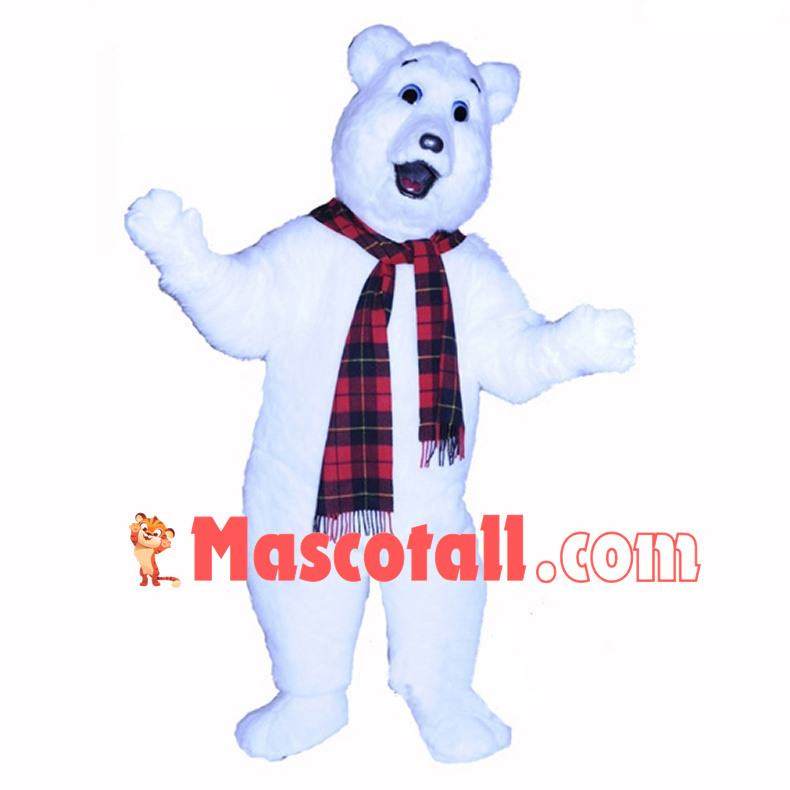 Howling Polar Bear Mascot Costume