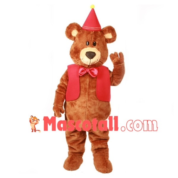 Teddy Bear Mascot Costume For Birthday Party