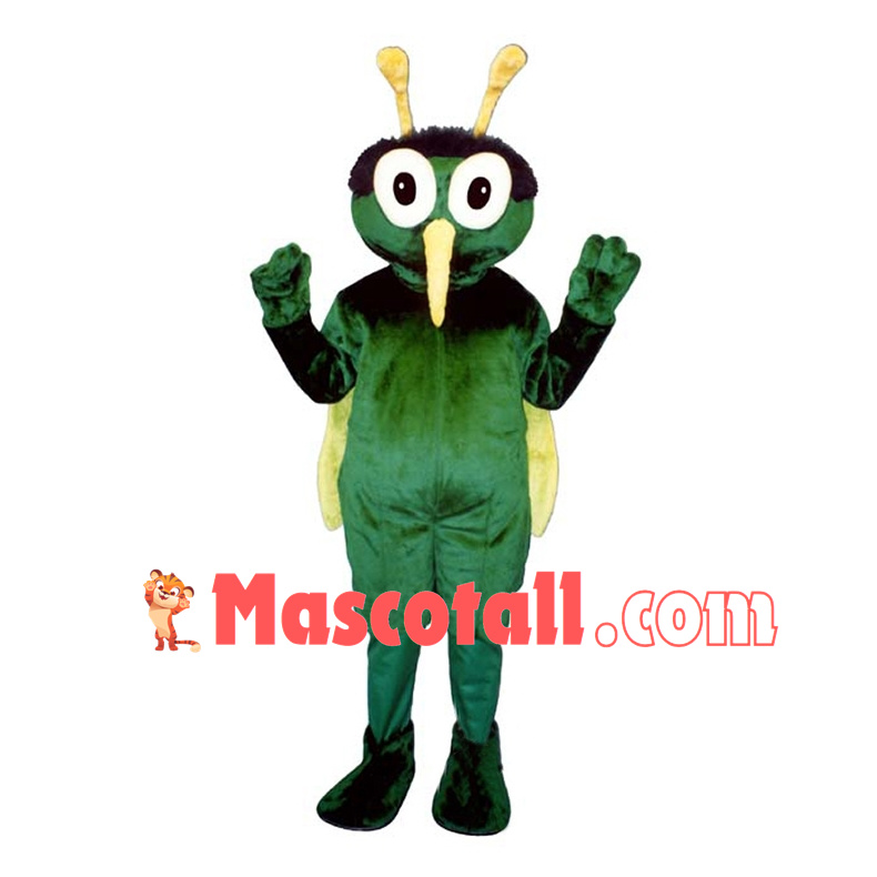 Green Mosquito Mascot Costume