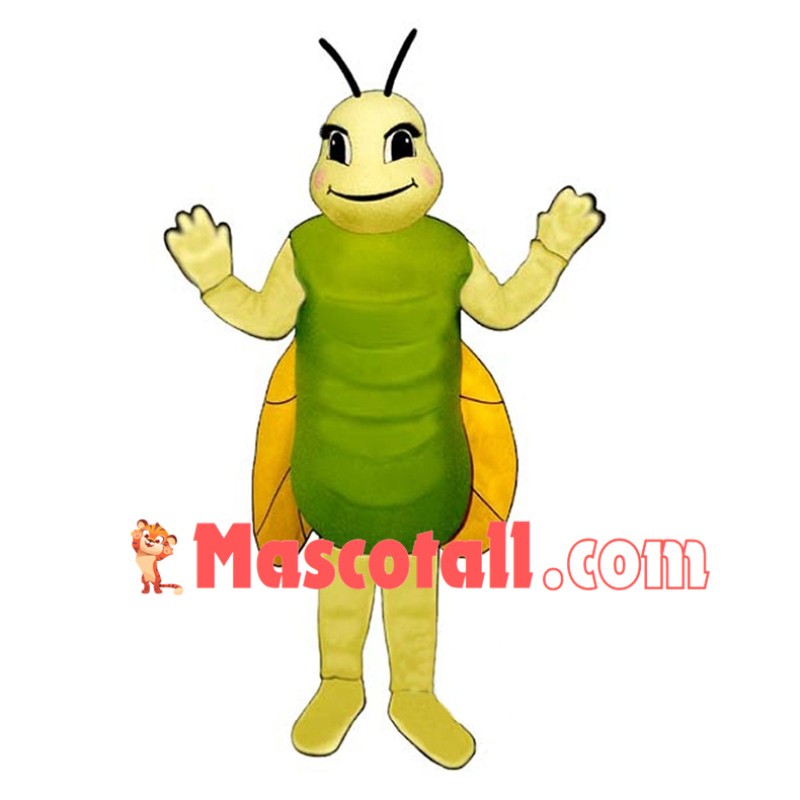 Adult Cartoon Grasshopper Mascot Costume