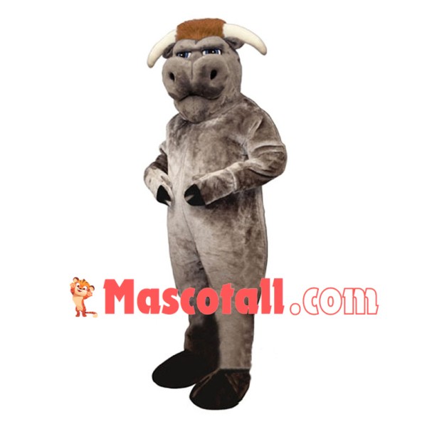 Grey Bull Lightweight Mascot Costume 