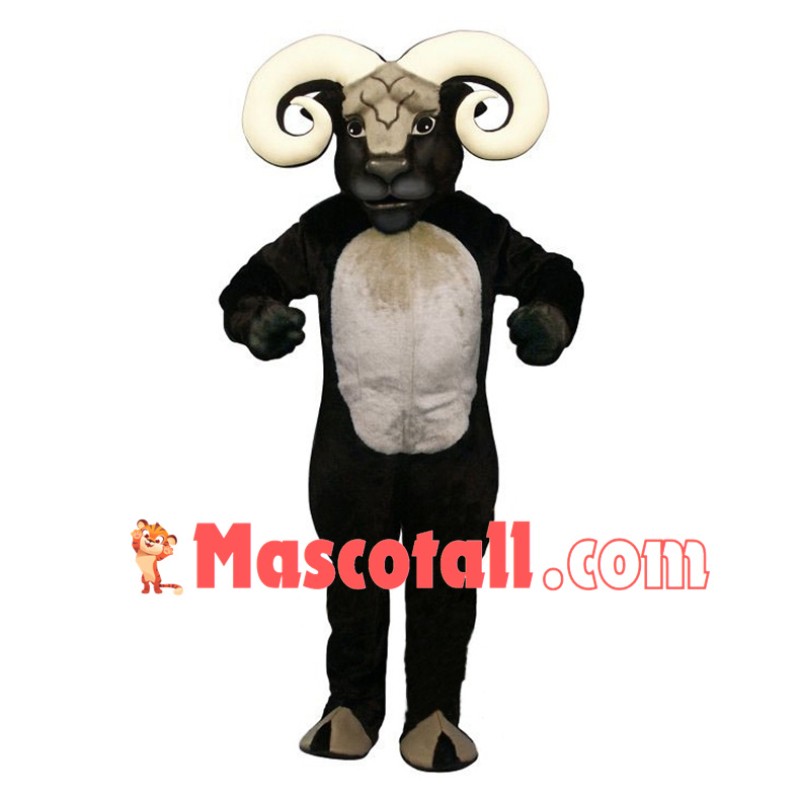 Black Ram Animal Mascot Costume 