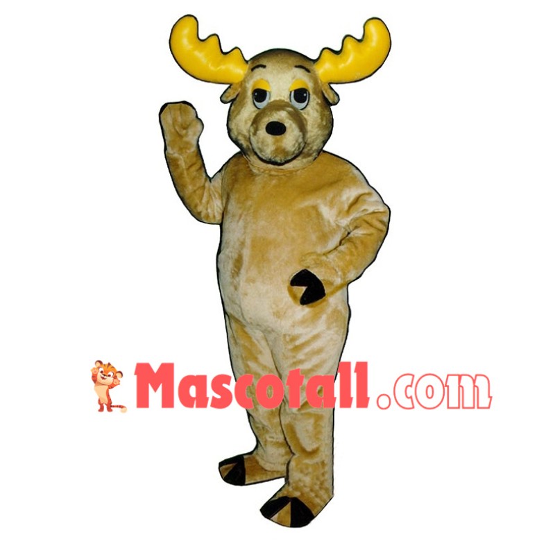 Light Brown Moose Lightweight Mascot Costume 