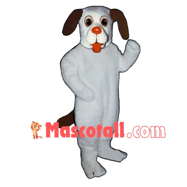 Loyal White Dog Mascot Costume 